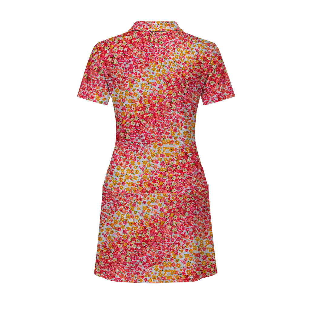 Azaleas Floral Short Sleeve Dress