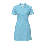 Palmetto Leaf Short Sleeve Dress