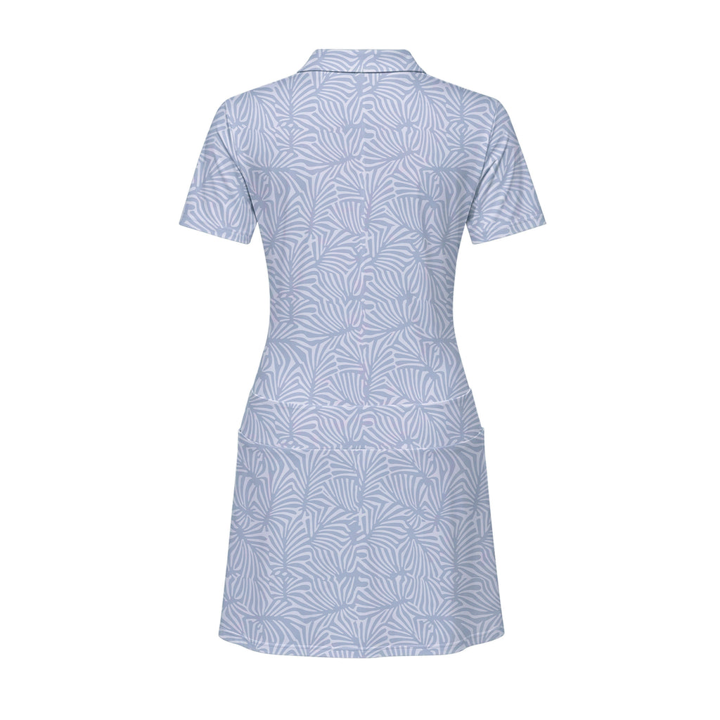 Palmetto Leaf Short Sleeve Dress