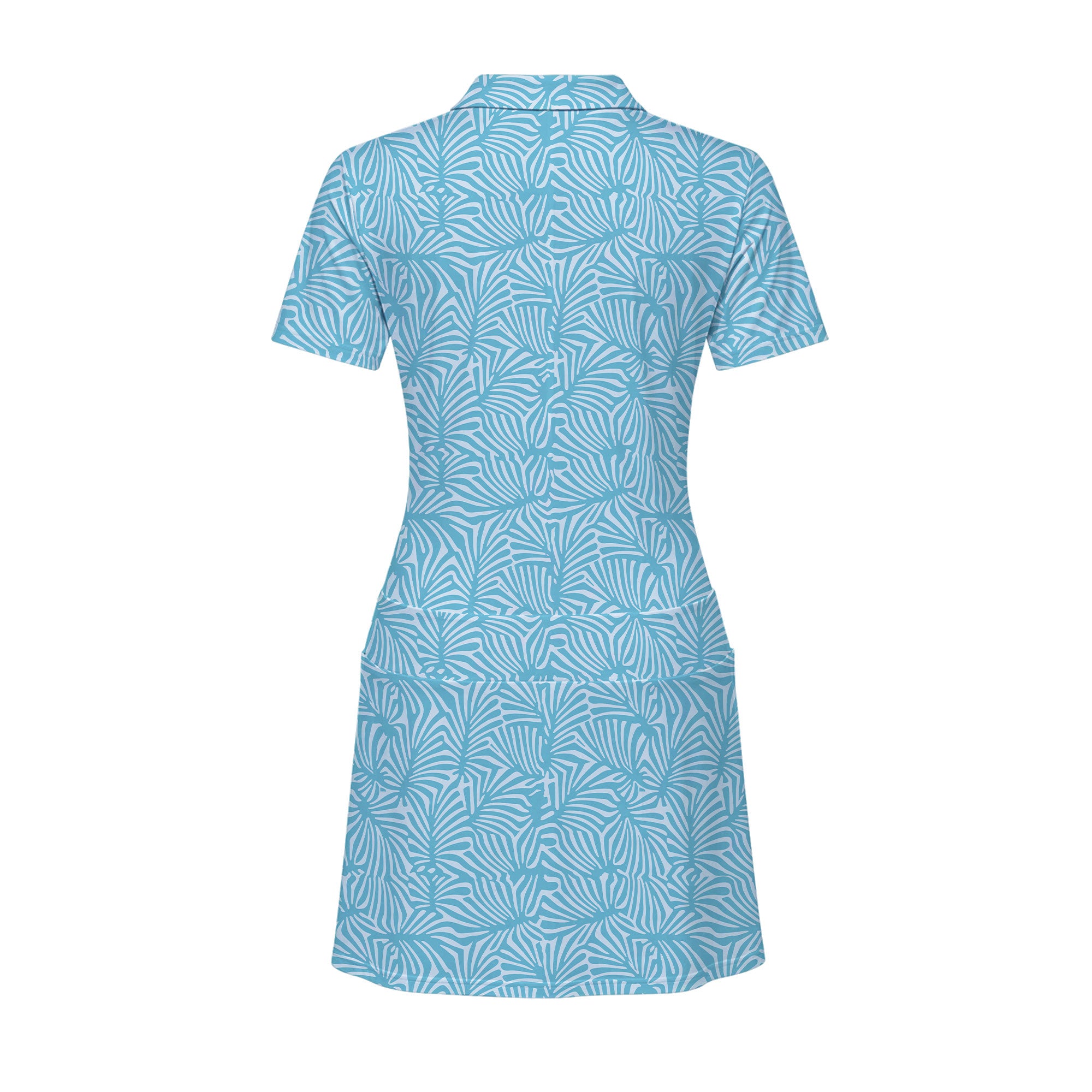 Palmetto Leaf Short Sleeve Dress