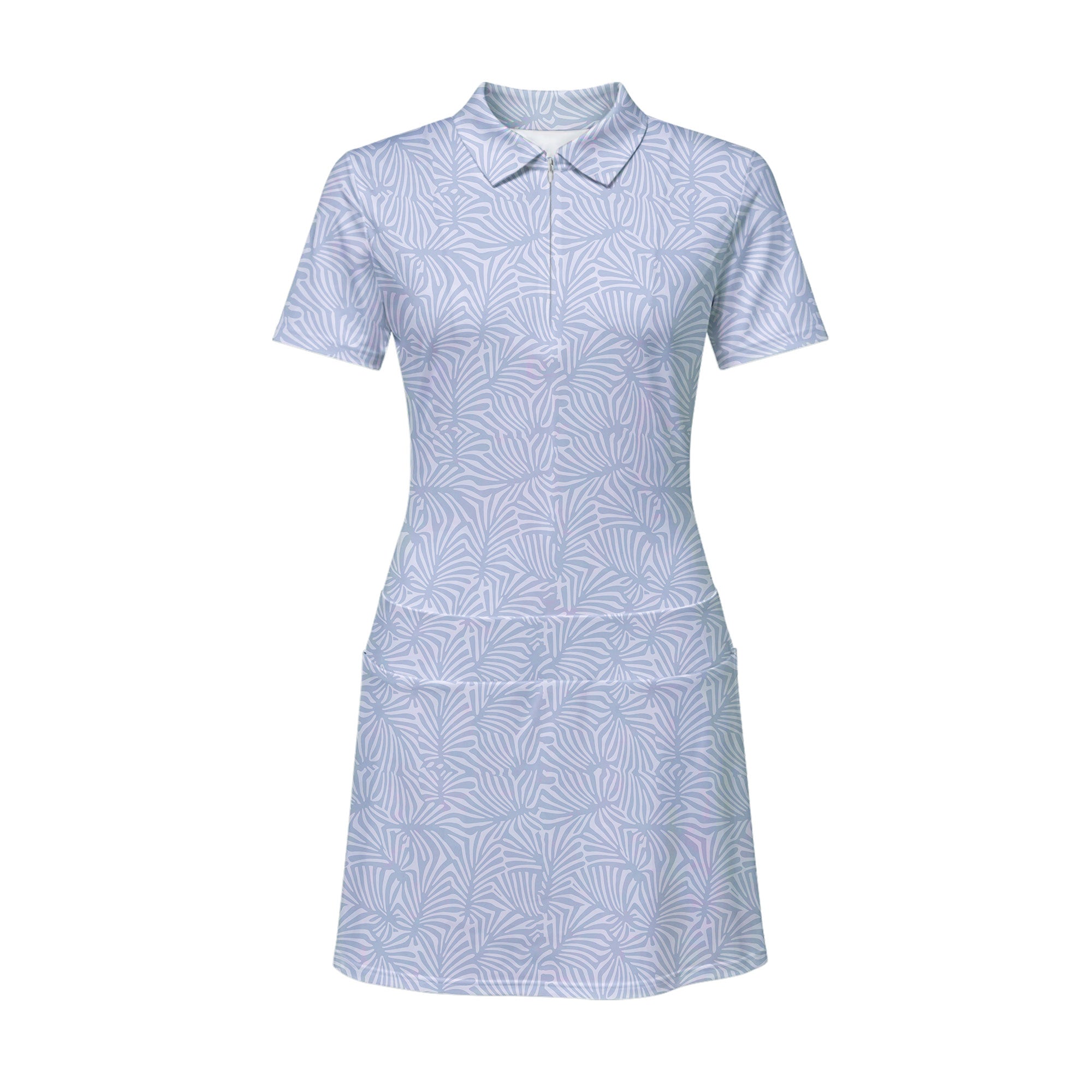 Palmetto Leaf Short Sleeve Dress