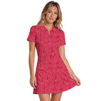 Palmetto Leaf Short Sleeve Dress