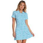 Palmetto Leaf Short Sleeve Dress