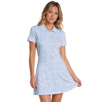 Palmetto Leaf Short Sleeve Dress