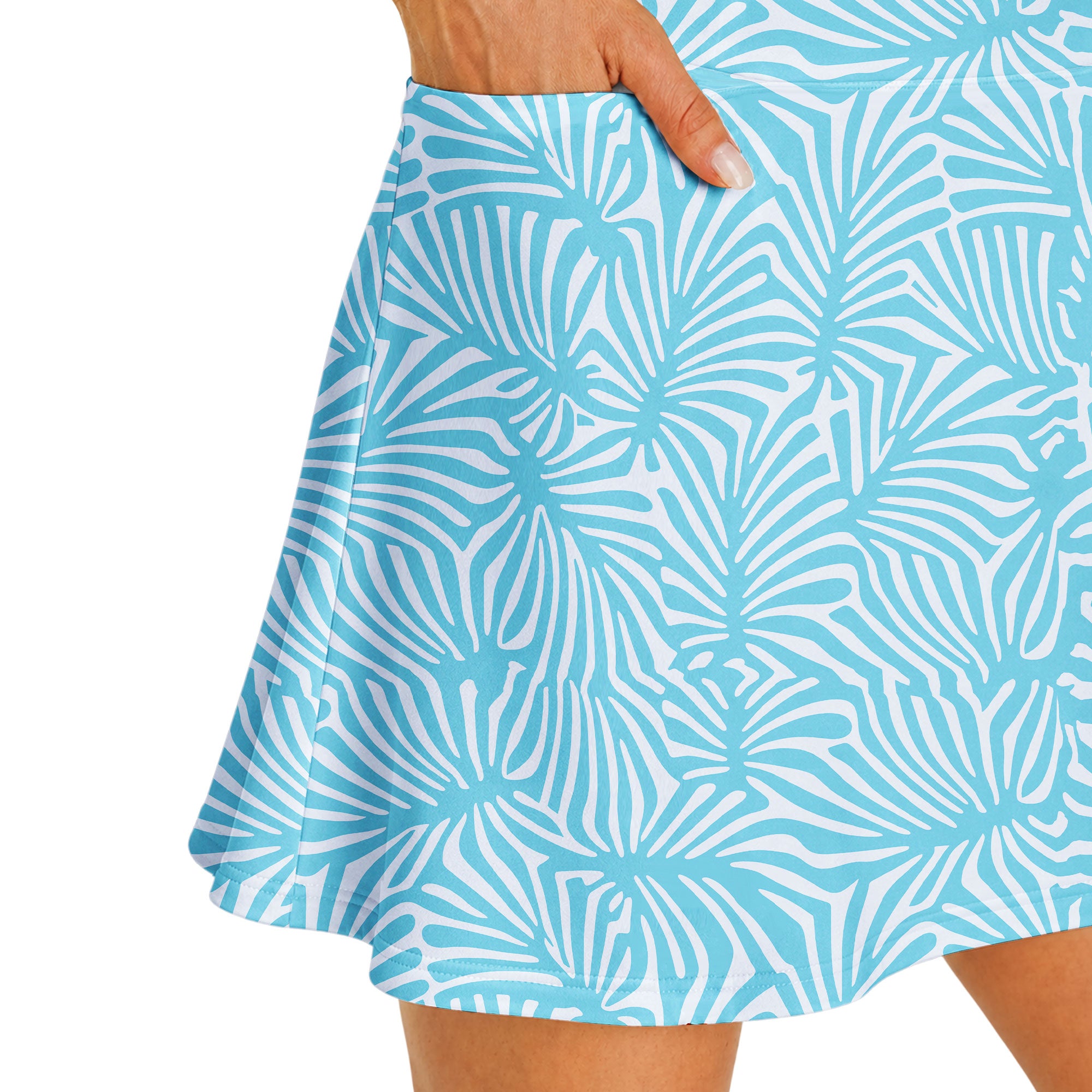 Palmetto Leaf Short Sleeve Dress