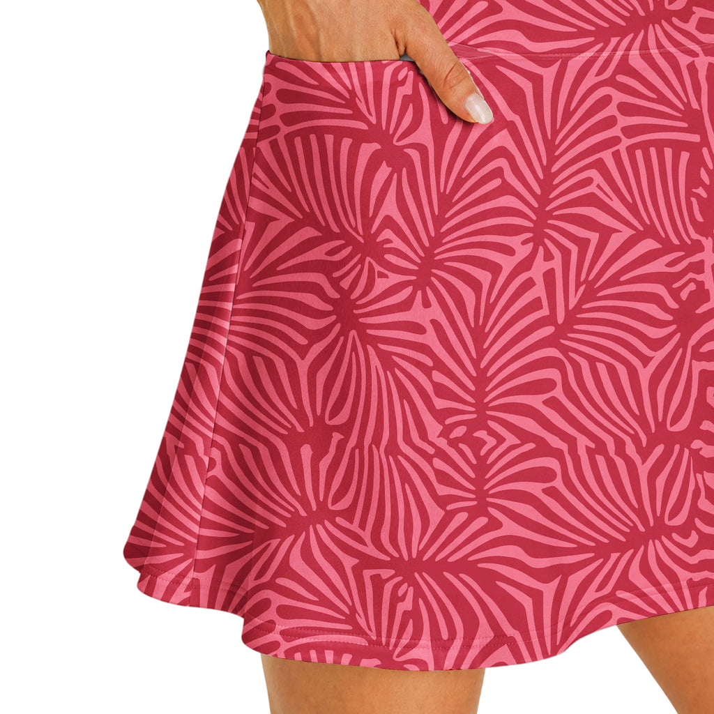 Palmetto Leaf Short Sleeve Dress