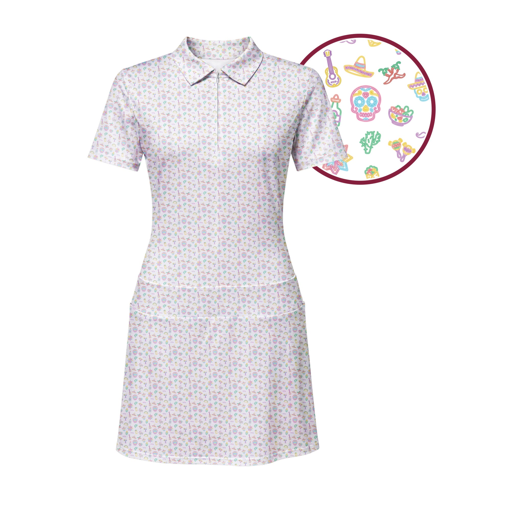 Cinco de Golf Short Sleeve Dress