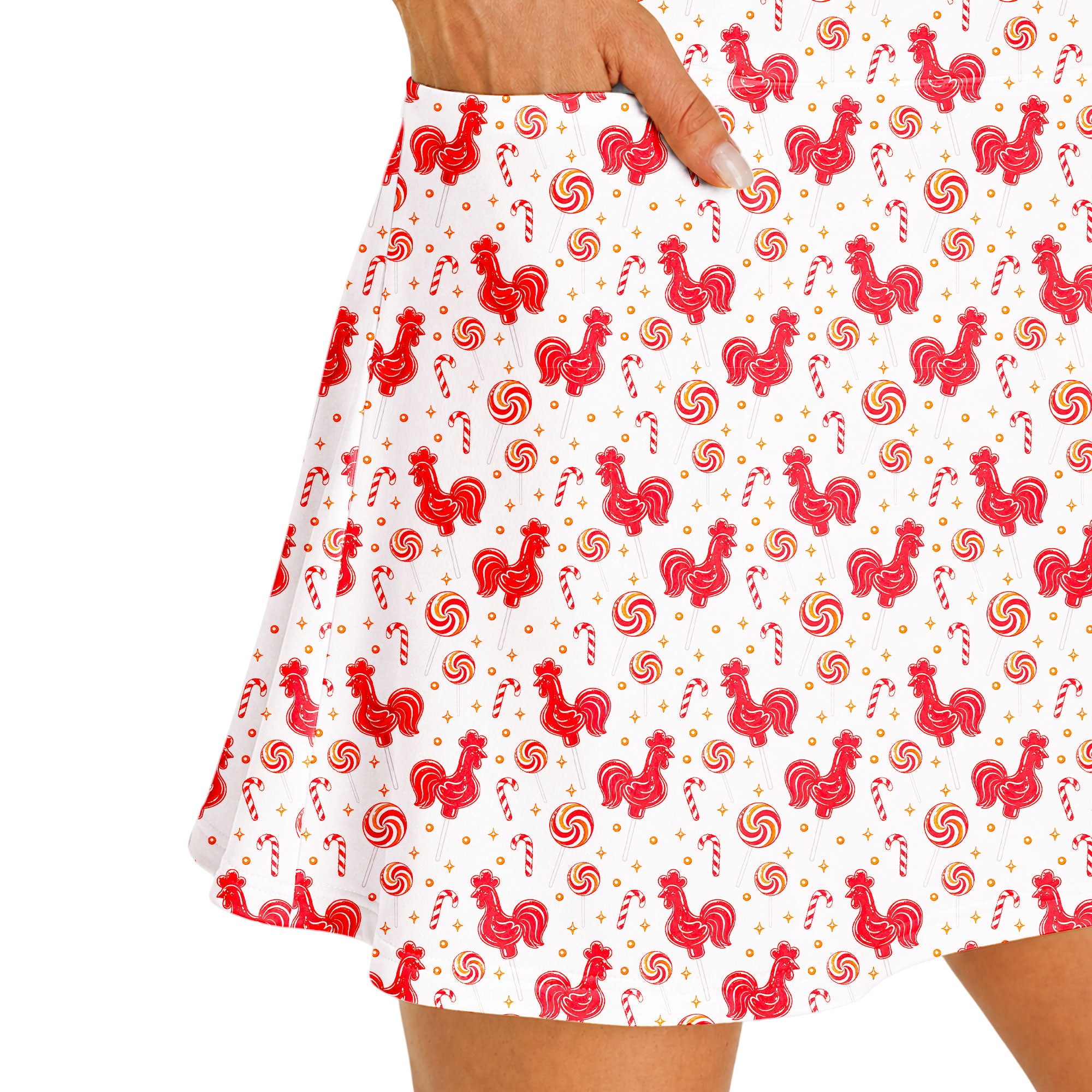 Rooster Lollipop Short Sleeve Dress