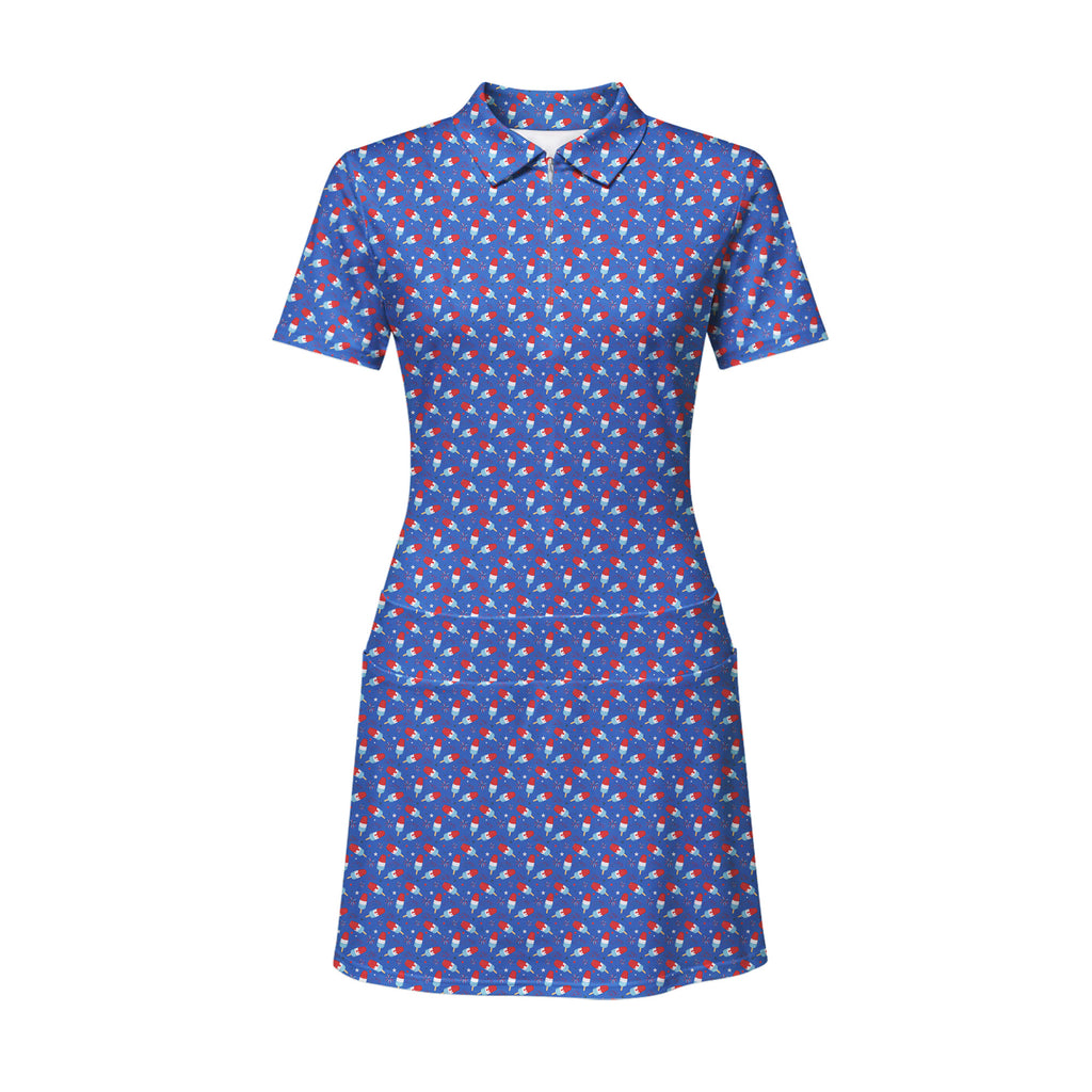 Freedom Pops Short Sleeve Dress