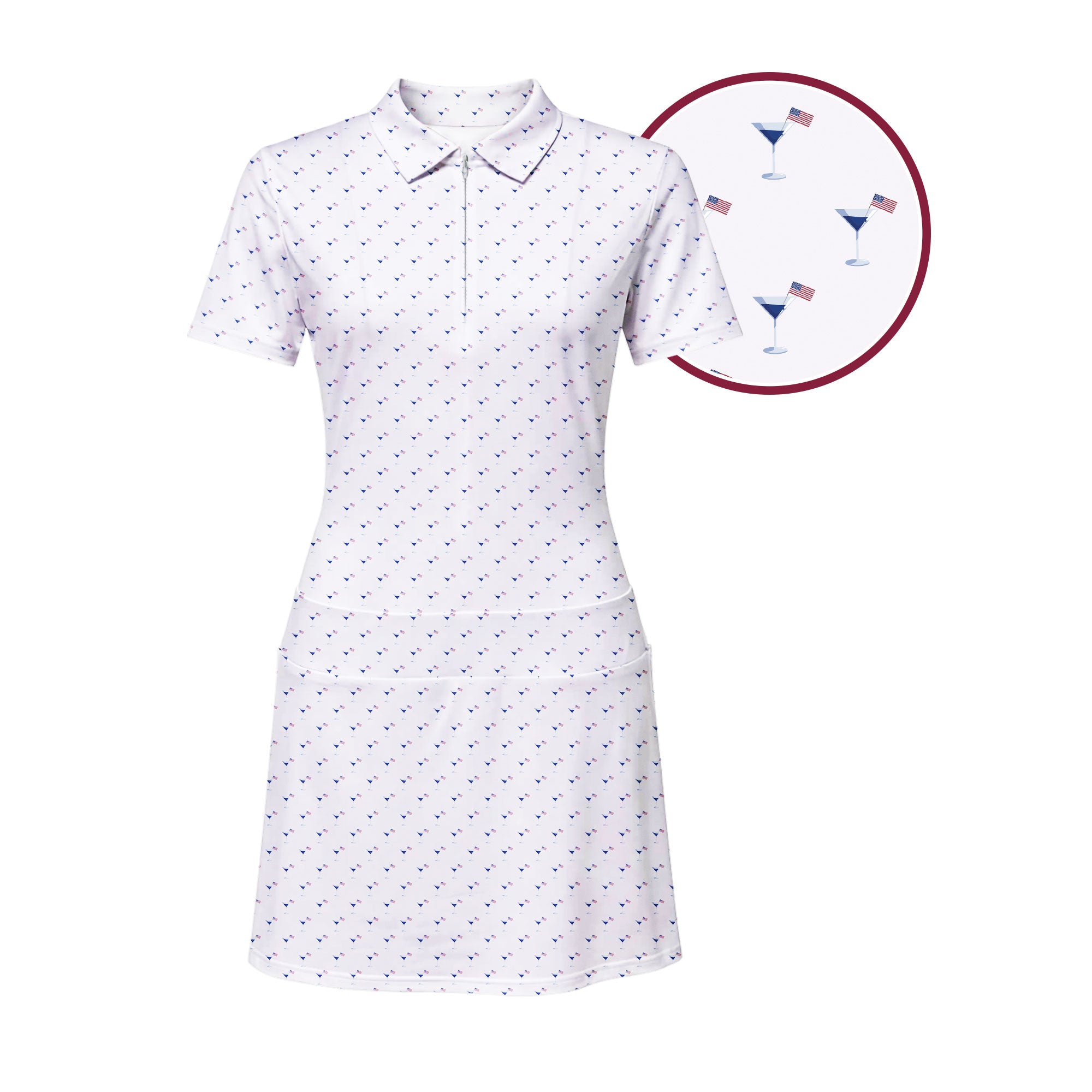 Freedom Martini Short Sleeve Dress