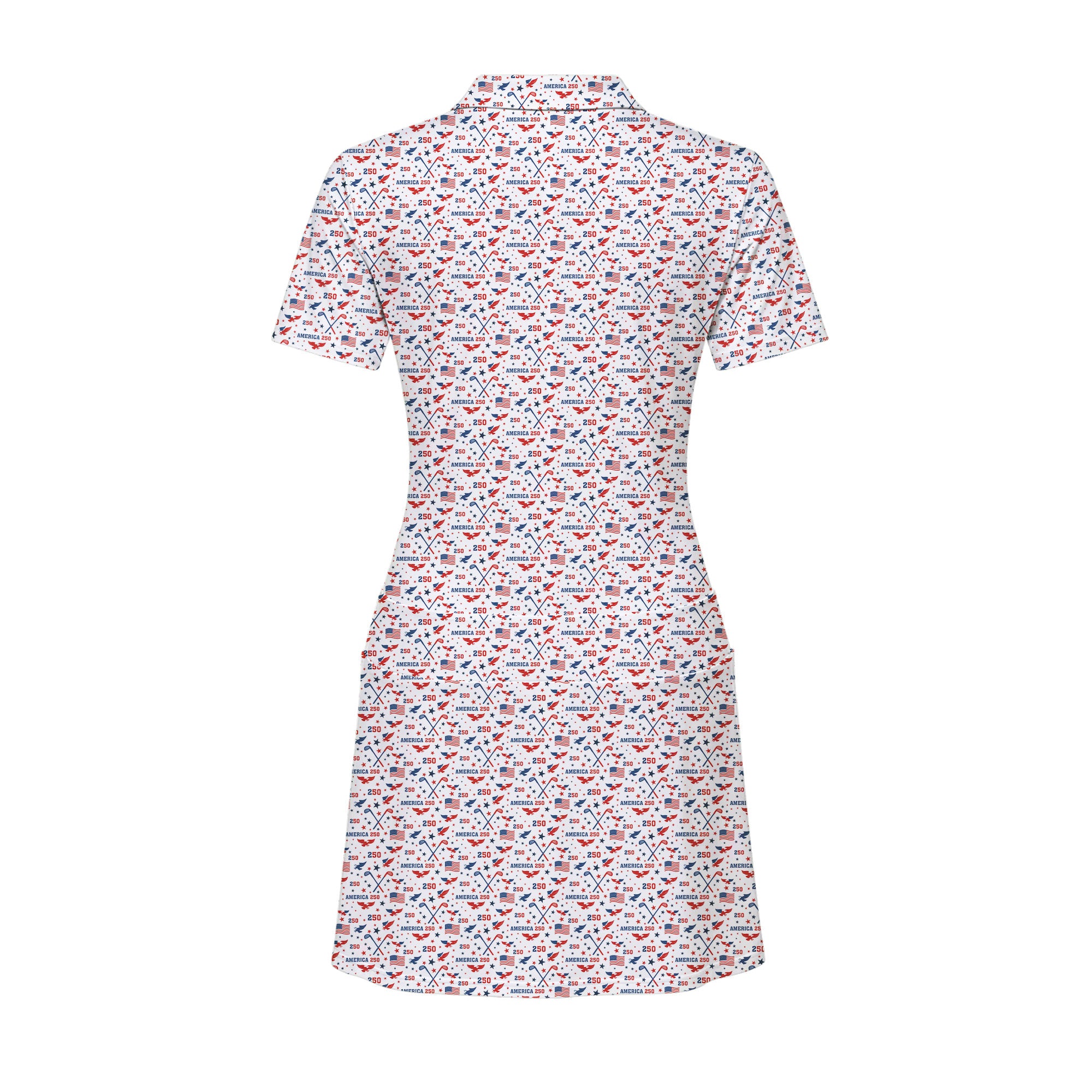 America 250 Fairways Short Sleeve Dress