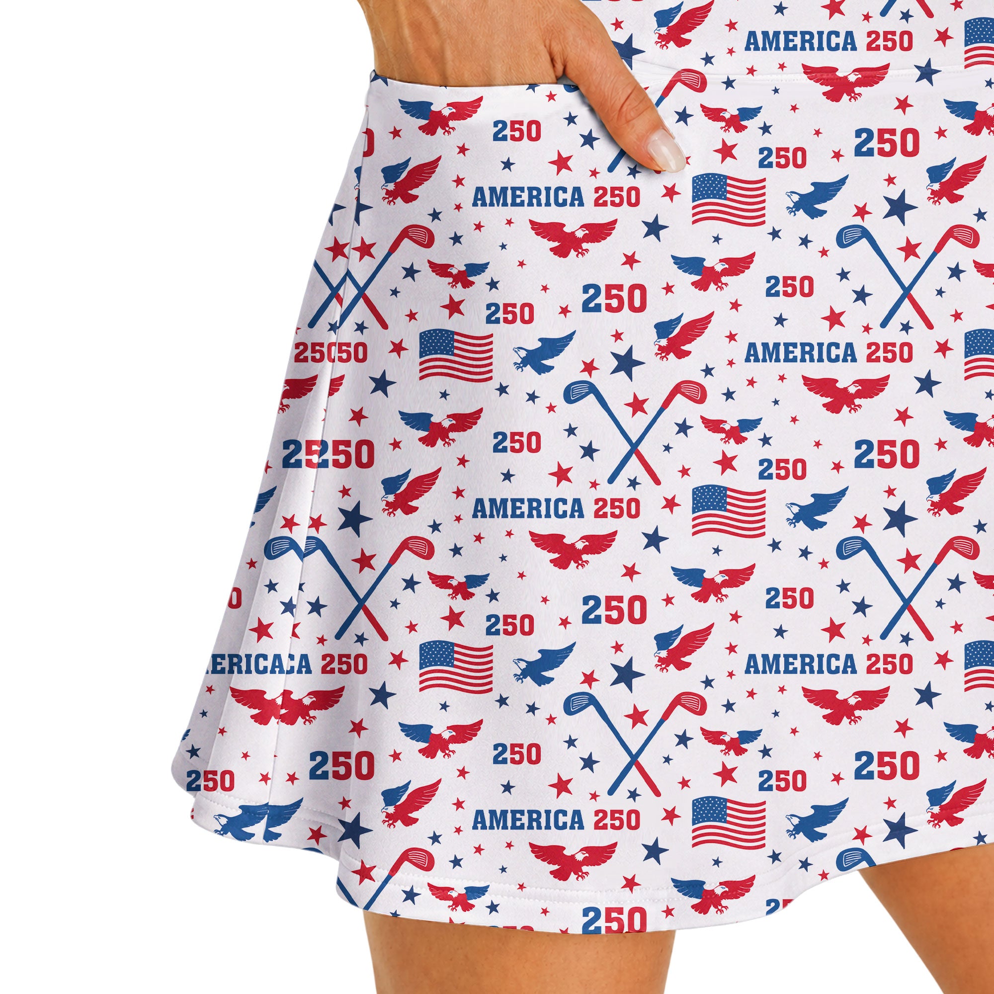America 250 Fairways Short Sleeve Dress