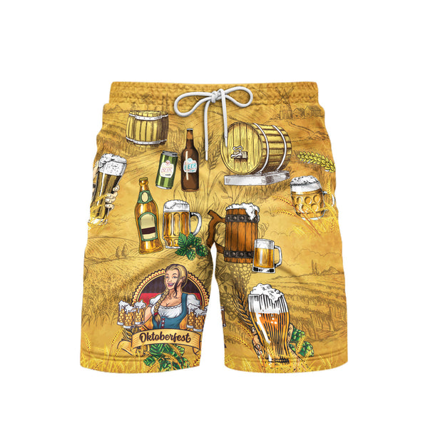 Drinking Oktoberfest Lovers Festival Lovers Oktoberfest Beach Shorts For Men