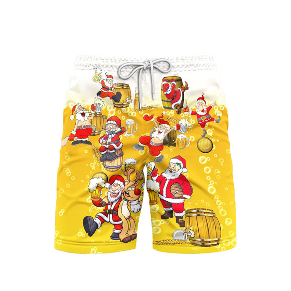 Christmas Dear Santa Heres Your Beer Beach Shorts For Men