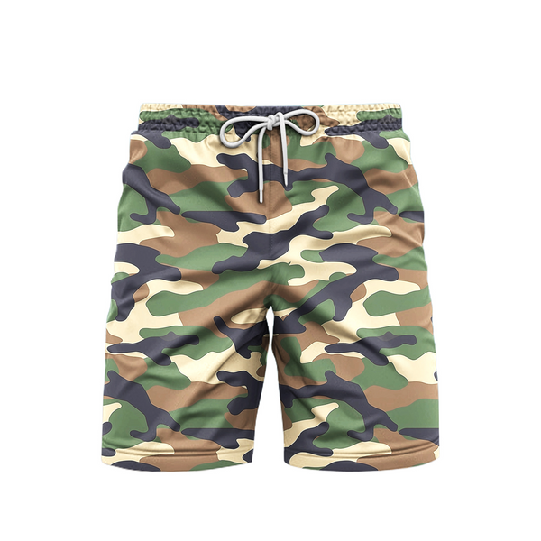 Hunting Camo Beach Shorts For Men