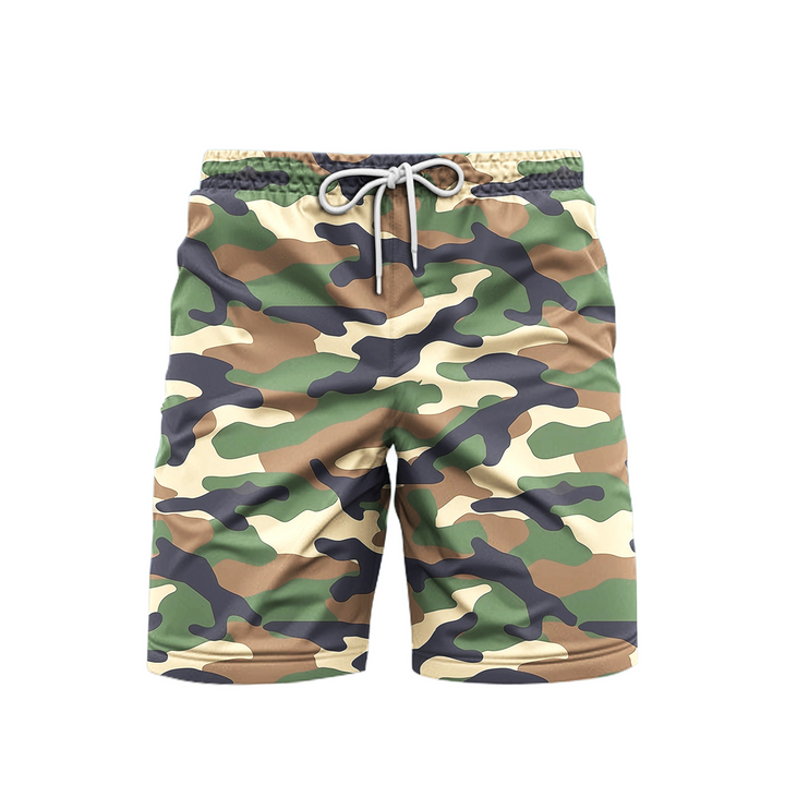 Hunting Camo Beach Shorts For Men