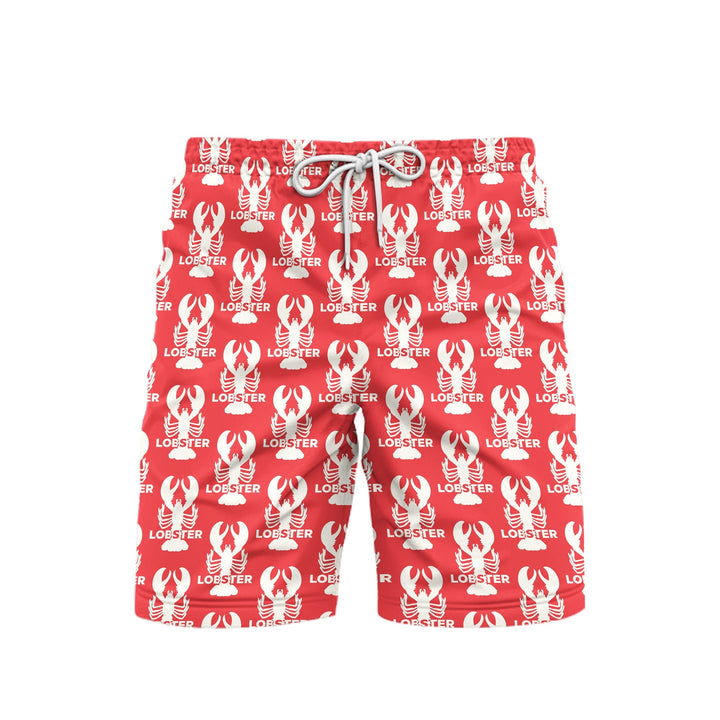 Red Lobsters Crawfish Beach Shorts For Men