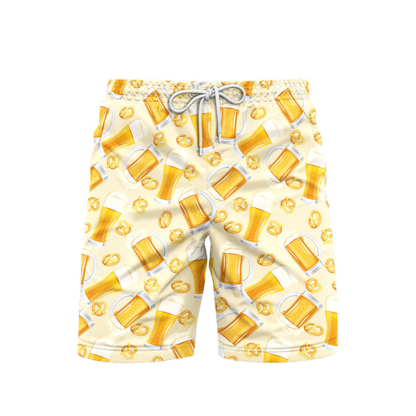 Beer Oktoberfest Beach Shorts For Men 