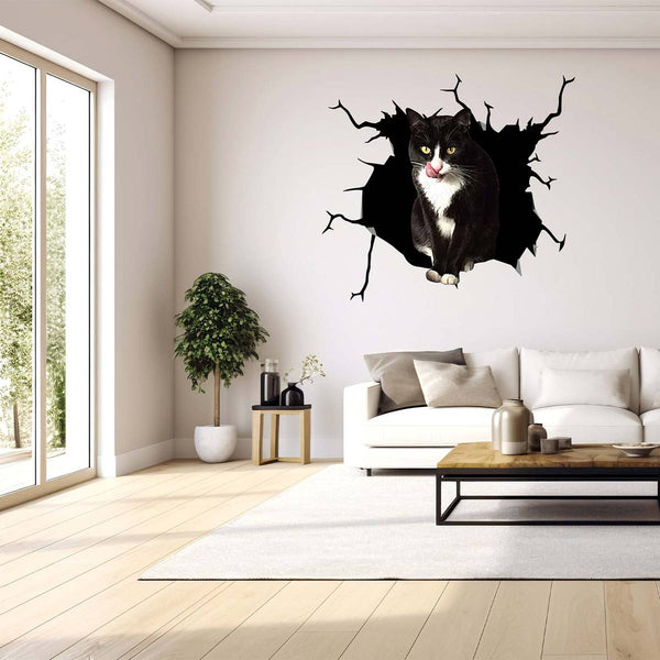 Tuxedo Cats Lover 3D PVC Wall Sticker