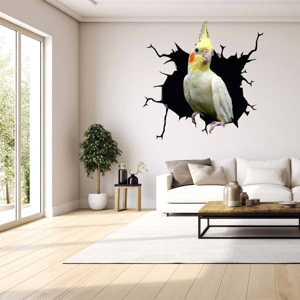 Cockatiel 3D PVC Wall Sticker