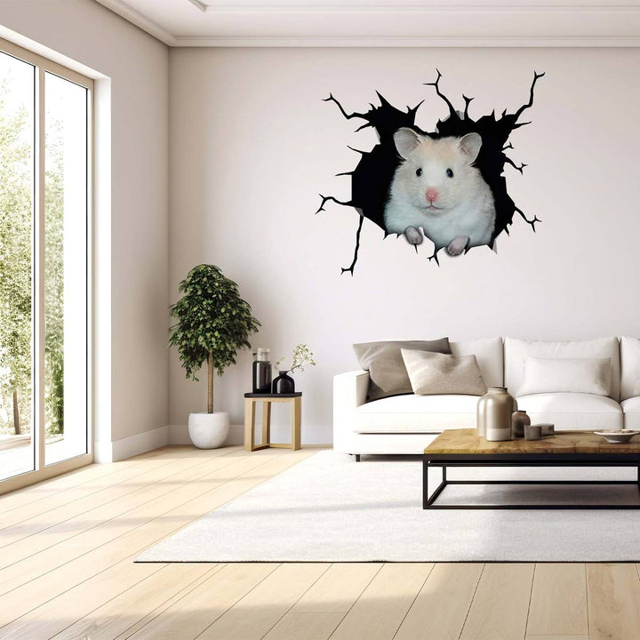 Hamster 3D PVC Wall Sticker