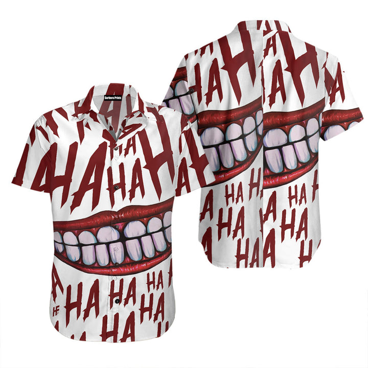 Scary Halloween Clown Smile Hawaiian Shirt