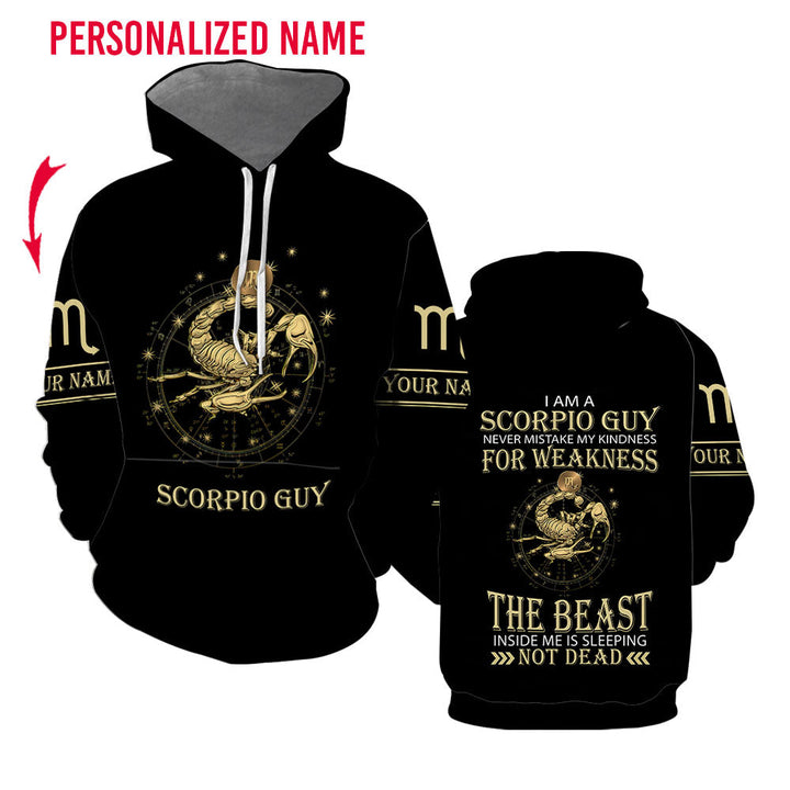 Scorpio Guy Custom Name Hoodie For Men & Women