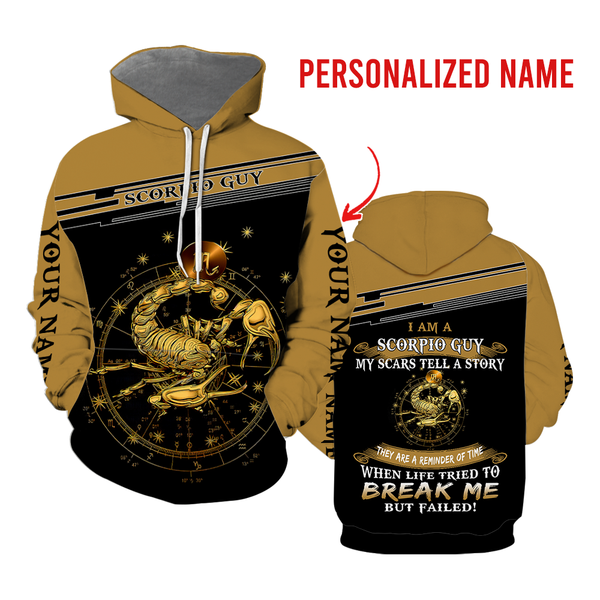 Scorpio Guy Custom Name Hoodie For Men & Women