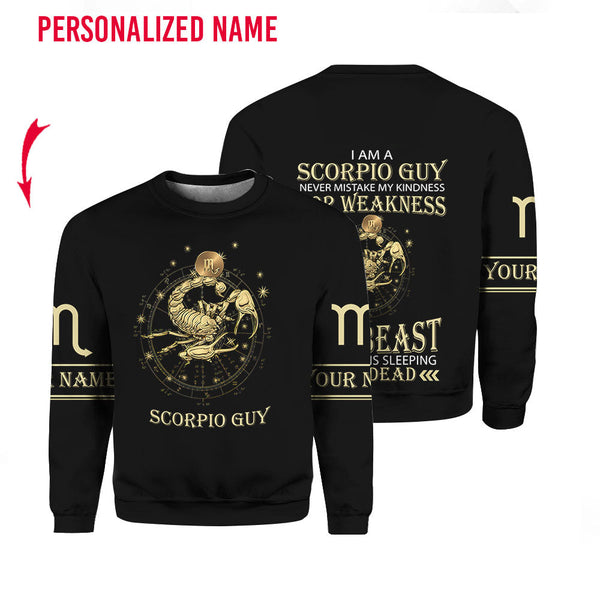 Scorpio Guy Custom Name Sweatshirt For Men & Women