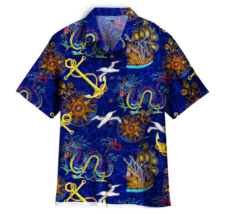 Dragons Pirates Hawaiian Shirt