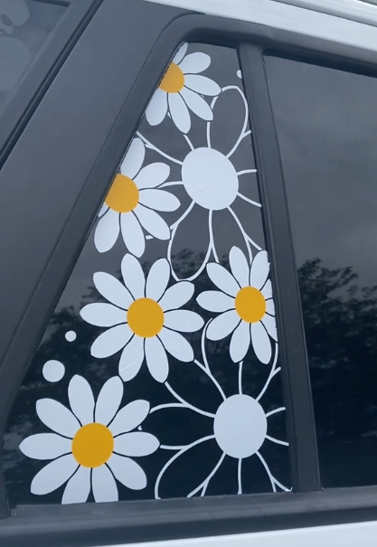 Lovely Flowers 3D Vinyl Car Decal Stickers CS5675
