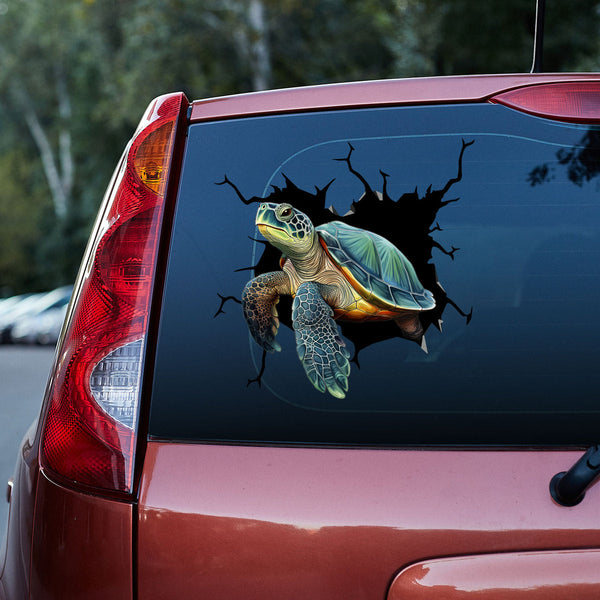 Sea Turtle 3D Vinyl Car Decal Stickers CS8171