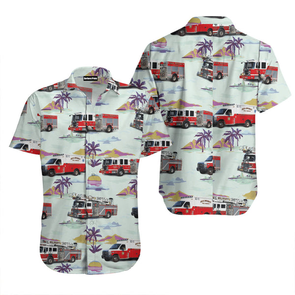 Sea Bright Fire Department Station 43 1 Hawaiian Shirt