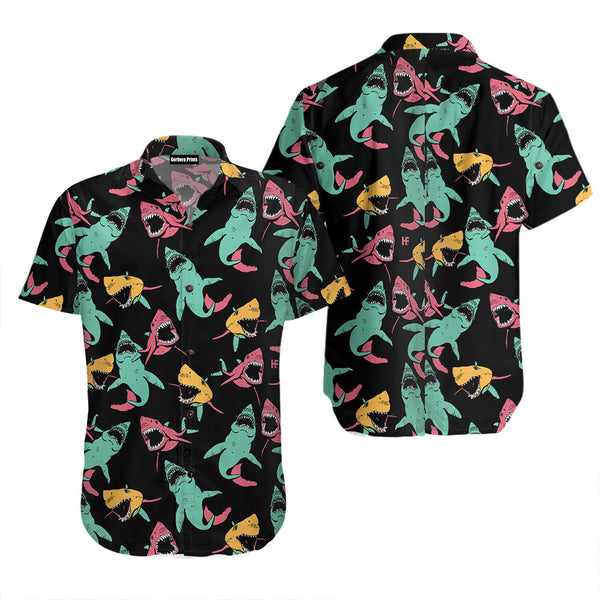 Shark Pattern Hawaiian Shirt