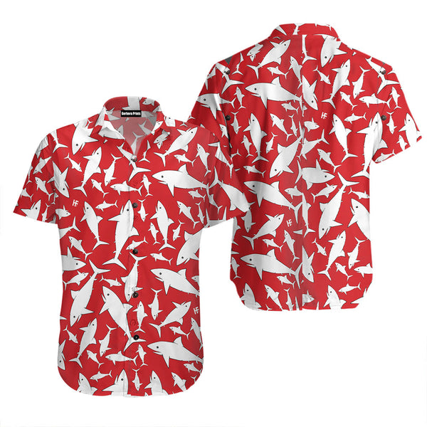 Shark Pattern Hawaiian Shirt