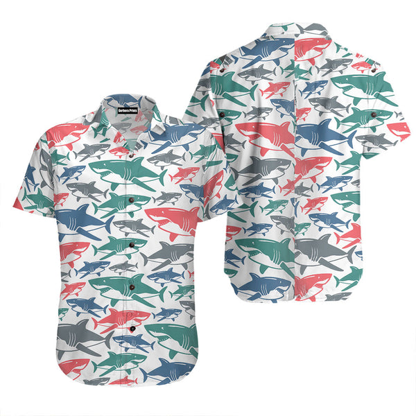 Shark Pattern Hawaiian Shirt