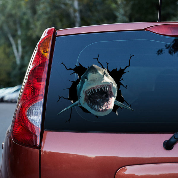Shark's Jaw 3D Vinyl Car Decal Stickers CS8096