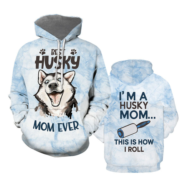 Siberian Husky Dog Mom Ever Hoodie All Over Print For Men & Women TH1196