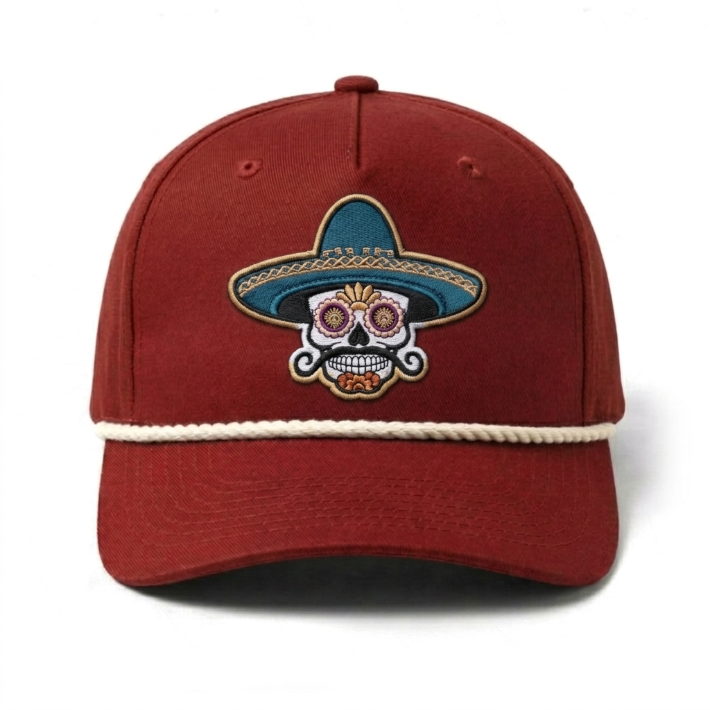Sombrero Skull Rope Hat