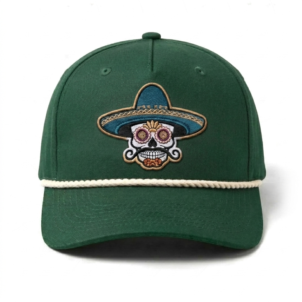 Sombrero Skull Rope Hat
