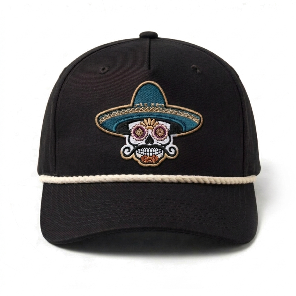 Sombrero Skull Rope Hat