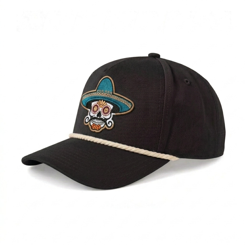 Sombrero Skull Rope Hat
