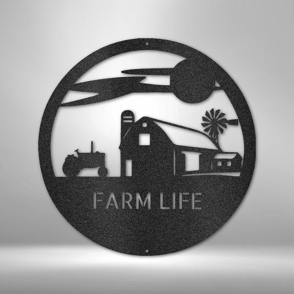 Southern Sky Monogram Custom Farm's Name Farm Life Laser Cut Metal Signs MS1067