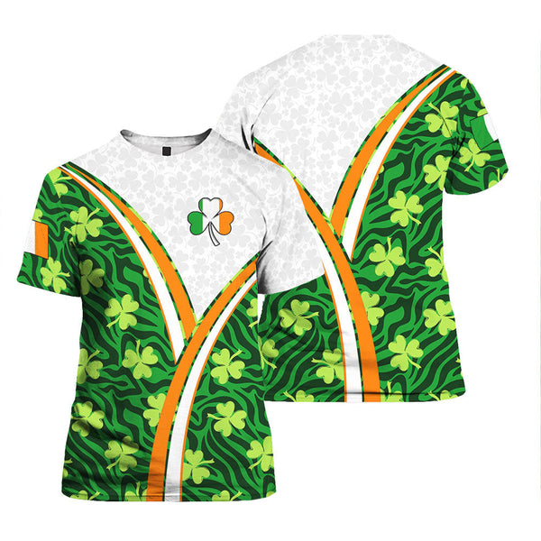 St Patrick Day Irish Proud T shirts All Over Print | For Men & Women | HP5523-Colorful-Gerbera Prints.