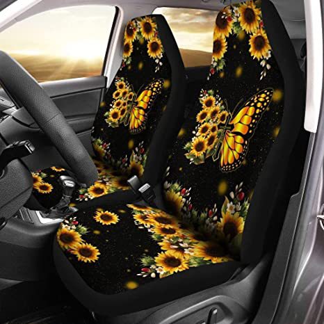 Sunflower Butterfly Car Seat Cover CSC1044