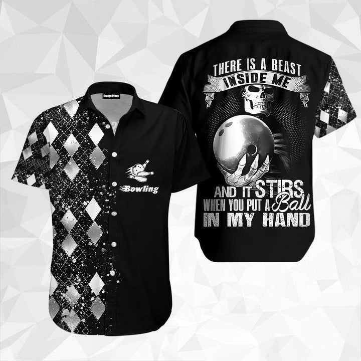 There Is A Beast Inside Me Silver Bowling Hawaiian Shirt