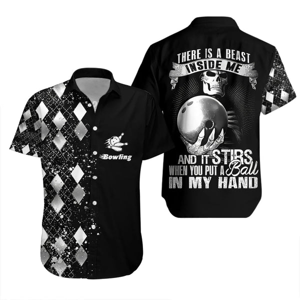 There Is A Beast Inside Me Silver Bowling Hawaiian Shirt