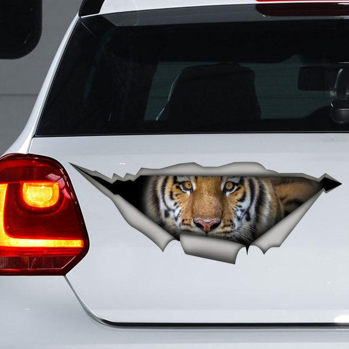 Tiger Cracked Car Decal Sticker | Waterproof | PVC Vinyl | CCS2468
