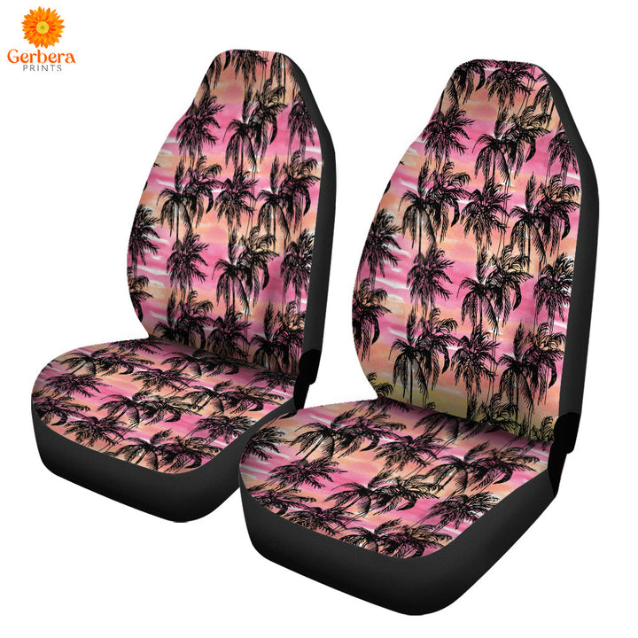 Tropical Vintage Palm Tree Car Seat Cover Car Interior Accessories CSC5300