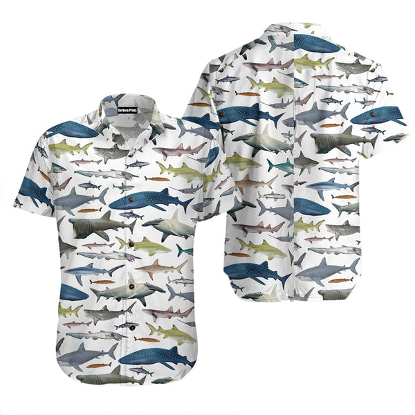 Type Of Sharks Hawaiian Shirt
